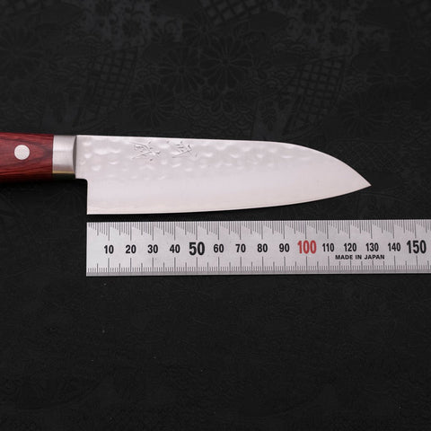Santoku VG-1 Tsuchime Damascus Western Red Handle 130mm (5.1”)