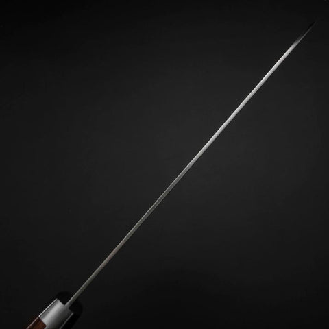 Santoku VG-1 Tsuchime Manche Occidental en Acajou 170mm-[Musashi]-[Couteaux de cuisine japonais]