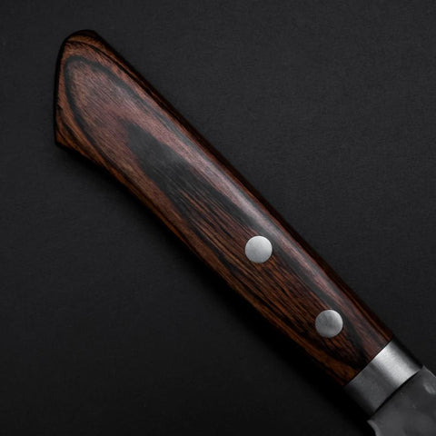 Santoku VG-1 Tsuchime Manche Occidental en Acajou 170mm-[Musashi]-[Couteaux de cuisine japonais]