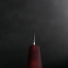 Santoku VG-1 Tsuchime Manche Occidental en Acajou Rouge 130mm (Tsuba Nashi)-[Musashi]-[Couteaux de cuisine japonais]