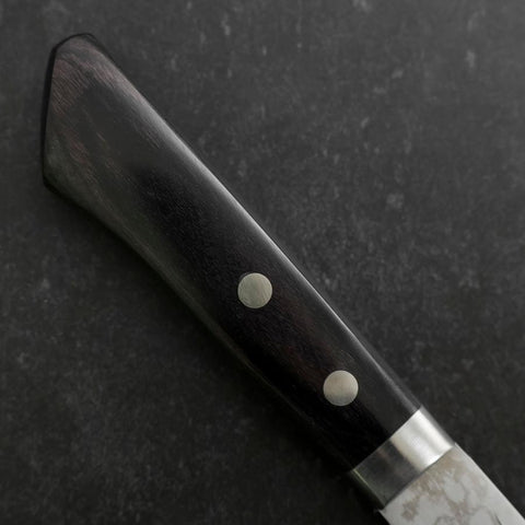 Santoku VG-10 Damas Manche Occidental Bleu Sombre 135mm-[Musashi]-[Couteaux de cuisine japonais]