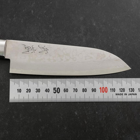 Santoku VG-10 Damas Manche Occidental Bleu Sombre 135mm-[Musashi]-[Couteaux de cuisine japonais]