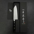 Santoku VG-10 Damas Manche Occidental Noir 170mm-[Musashi]-[Couteaux de cuisine japonais]
