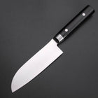 Santoku VG-10 Damas Manche Oval Occidental Noir 135mm-[Musashi]-[Couteaux de cuisine japonais]