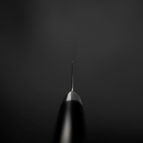 Santoku VG-10 Damas Manche Oval Occidental Noir 135mm-[Musashi]-[Couteaux de cuisine japonais]