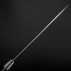 Santoku VG-10 Damas Manche Oval Occidental Noir 135mm-[Musashi]-[Couteaux de cuisine japonais]