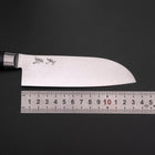 Santoku VG-10 Damas Manche Oval Occidental Noir 135mm-[Musashi]-[Couteaux de cuisine japonais]
