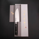 Santoku VG-10 Damas Manche Oval Occidental Noir 135mm-[Musashi]-[Couteaux de cuisine japonais]