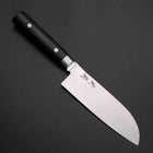 Santoku VG-10 Damas Manche Oval Occidental Noir 135mm-[Musashi]-[Couteaux de cuisine japonais]