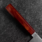 Santoku VG-10 Damas Manche Urushi Yamanaka Rouge 165mm-[Musashi]-[Couteaux de cuisine japonais]