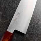 Santoku VG-10 Damas Manche Urushi Yamanaka Rouge 165mm-[Musashi]-[Couteaux de cuisine japonais]