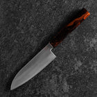Santoku VG-10 Damas Manche Yamanaka Urushi Rouge 130mm-[Musashi]-[Couteaux de cuisine japonais]
