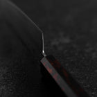 Santoku VG-10 Damas Manche Yamanaka Urushi Rouge 130mm-[Musashi]-[Couteaux de cuisine japonais]