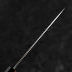 Santoku VG-10 Damas Manche Yamanaka Urushi Rouge 130mm-[Musashi]-[Couteaux de cuisine japonais]