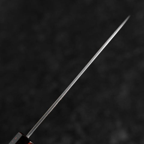Santoku VG-10 Damas Manche Yamanaka Urushi Rouge 130mm-[Musashi]-[Couteaux de cuisine japonais]