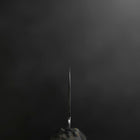 Santoku VG-10 Damas Manche en Bois de Bouleau Gris 180mm-[Musashi]-[Couteaux de cuisine japonais]