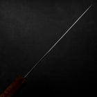 Santoku VG-10 Damas Manche en Bois de Bouleau Jaune Brun 180mm-[Musashi]-[Couteaux de cuisine japonais]