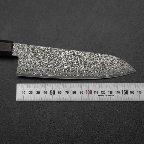 Santoku VG-10 Damas Manche en Bois de Bouleau Marron 165mm-[Musashi]-[Couteaux de cuisine japonais]