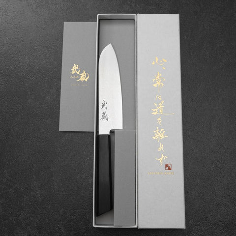 Santoku VG-10 Damas Manche en Bois de Rose 130mm-[Musashi]-[Couteaux de cuisine japonais]