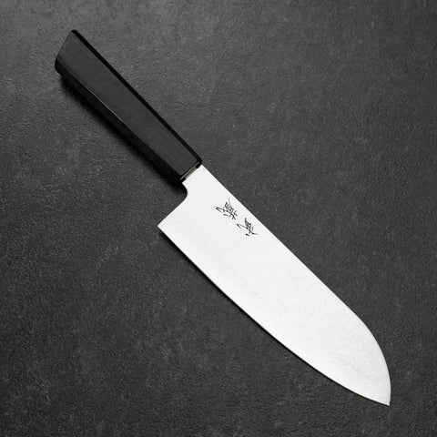Santoku VG-10 Damas Manche en Bois de Rose 170mm-[Musashi]-[Couteaux de cuisine japonais]