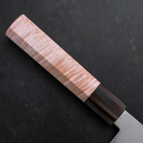 Santoku VG-10 Damas Manche en Buffle et Érable Rose 180mm-[Musashi]-[Couteaux de cuisine japonais]