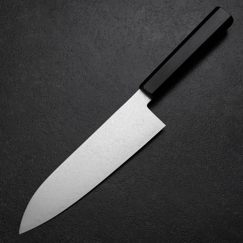 Santoku VG-10 Damas Manche en Ébène 180mm-[Musashi]-[Couteaux de cuisine japonais]