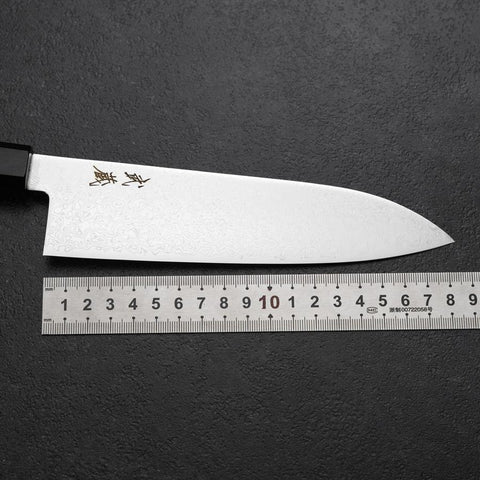 Santoku VG-10 Damas Manche en Ébène 180mm-[Musashi]-[Couteaux de cuisine japonais]