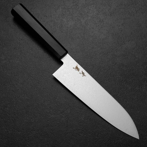 Santoku VG-10 Damas Manche en Ébène 180mm-[Musashi]-[Couteaux de cuisine japonais]