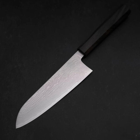 Santoku VG-10 Damas Manche en Frêne 165mm-[Musashi]-[Couteaux de cuisine japonais]