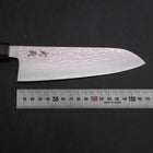 Santoku VG-10 Damas Manche en Frêne 165mm-[Musashi]-[Couteaux de cuisine japonais]