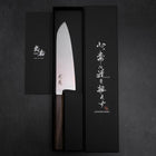 Santoku VG-10 Damas Manche en Frêne 165mm-[Musashi]-[Couteaux de cuisine japonais]