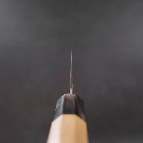 Santoku VG-10 Damas Manche en Magnolia avec Embouts en Buffle Double 180mm-[Musashi]-[Couteaux de cuisine japonais]