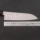 Santoku VG-10 Damas Manche en Magnolia avec Embouts en Buffle Double 180mm-[Musashi]-[Couteaux de cuisine japonais]
