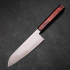 Santoku VG-10 Damas Yamanaka Manche Urushi Noir 165mm-[Musashi]-[Couteaux de cuisine japonais]
