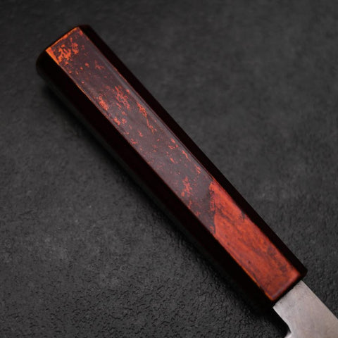 Santoku VG-10 Damas Yamanaka Manche Urushi Noir 165mm-[Musashi]-[Couteaux de cuisine japonais]