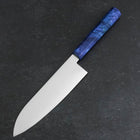 Santoku VG-10 Damascus Blue Birch Handle 180mm (7”)-[Musashi]-[Couteaux de cuisine japonais]