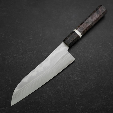 Santoku VG-10 Damascus Maple Handle 180mm (7”)