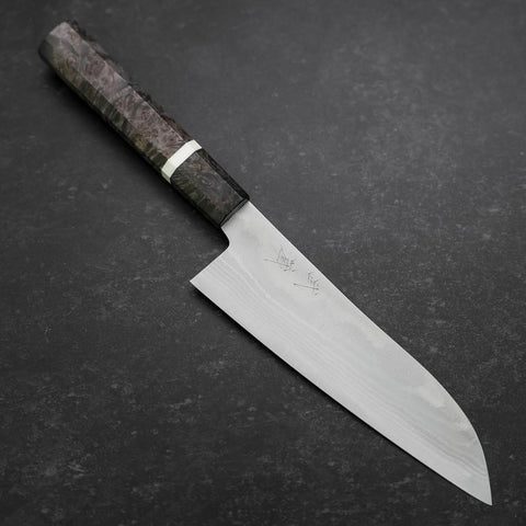 Santoku VG-10 Damascus Maple Handle 180mm (7”)