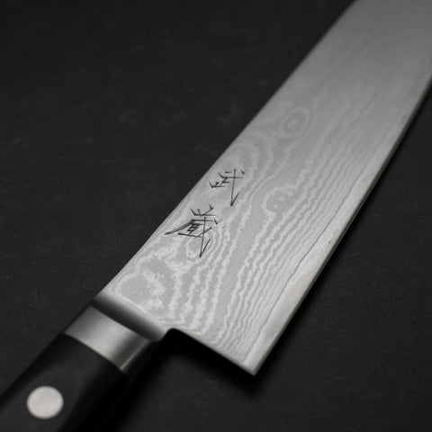 Santoku VG-10 Damascus Western Black Cherry Handle 175mm (6.8”)-[Musashi]-[Couteaux de cuisine japonais]