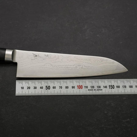 Santoku VG-10 Damascus Western Black Cherry Handle 175mm (6.8”)-[Musashi]-[Couteaux de cuisine japonais]