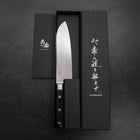 Santoku VG-10 Damascus Western Round Handle 180mm (7”)-[Musashi]-[Couteaux de cuisine japonais]