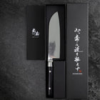 Santoku VG-10 Damascus Western Round Handle 180mm (7”)-[Musashi]-[Japanese-Kitchen-Knives]