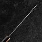 Santoku VG-10 Miroir Tsuchime Damas Manche en Buffle et Érable Rose clair 170mm-[Musashi]-[Couteaux de cuisine japonais]