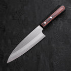 Santoku VG-10 Poli Manche Occidental Marron 170mm-[Musashi]-[Couteaux de cuisine japonais]