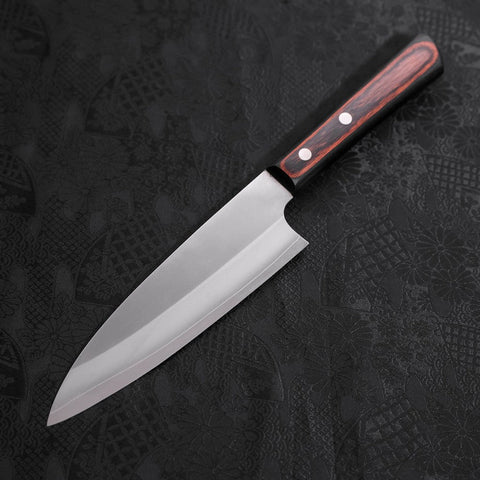 Santoku VG-10 Poli Manche Occidental Marron 170mm-[Musashi]-[Couteaux de cuisine japonais]