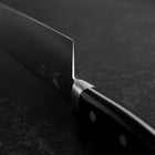 Santoku VG-10 Poli Manche Occidental Noir 170mm-[Musashi]-[Couteaux de cuisine japonais]