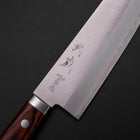 Santoku VG-10 Poli Manche Occidental en Acajou 165mm-[Musashi]-[Couteaux de cuisine japonais]