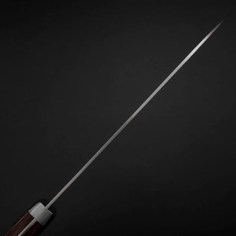 Santoku VG-10 Poli Manche Occidental en Acajou 165mm-[Musashi]-[Couteaux de cuisine japonais]