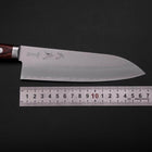 Santoku VG-10 Poli Manche Occidental en Acajou 165mm-[Musashi]-[Couteaux de cuisine japonais]