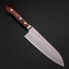Santoku VG-10 Poli Manche Occidental en Acajou 165mm-[Musashi]-[Couteaux de cuisine japonais]